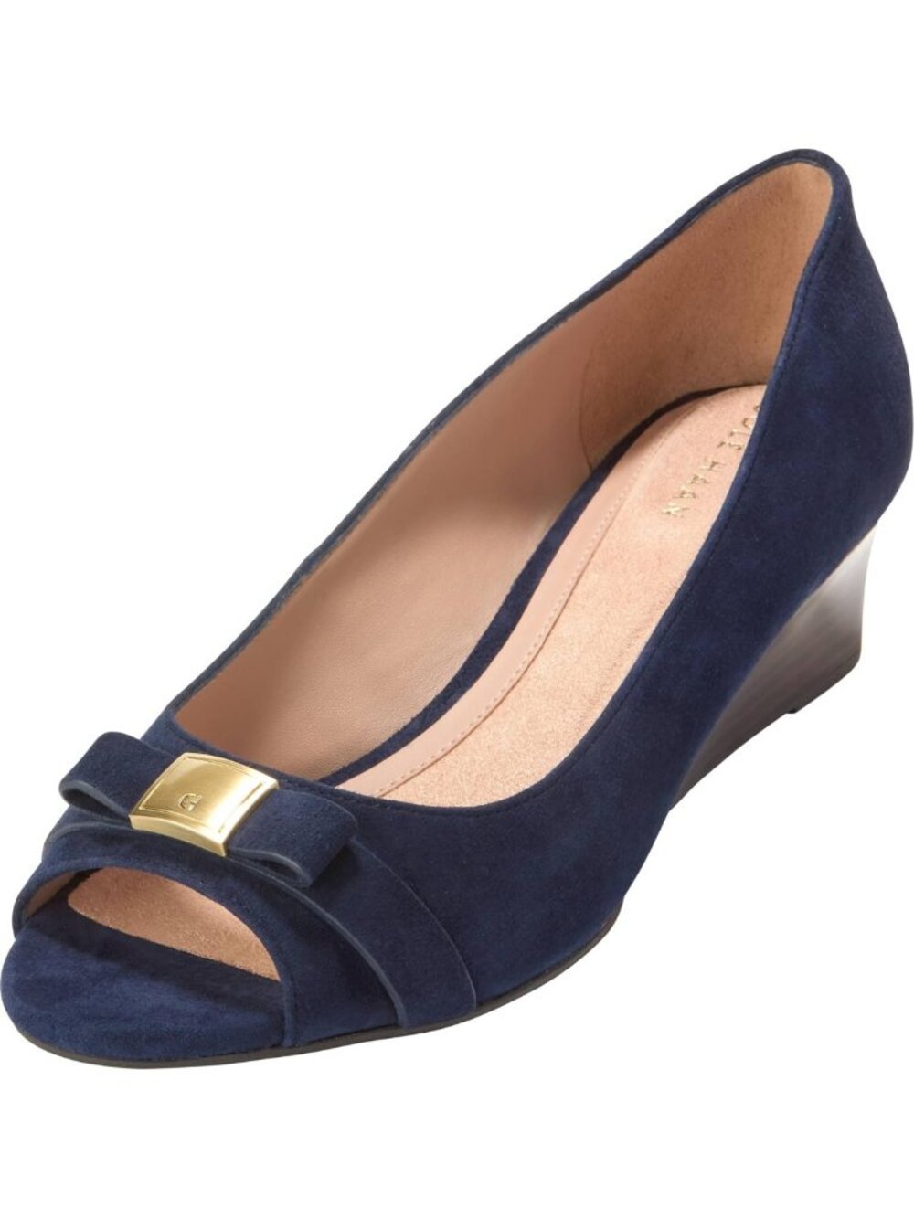 Stylish Women's Peep Toe Bow Wedge Heels - Perfect for Spring & Summer Outfits